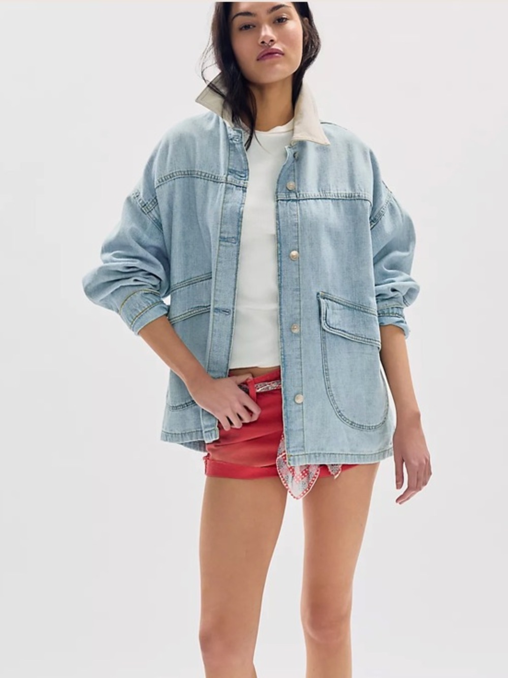 Free People We The Free Lemon Denim Jacket